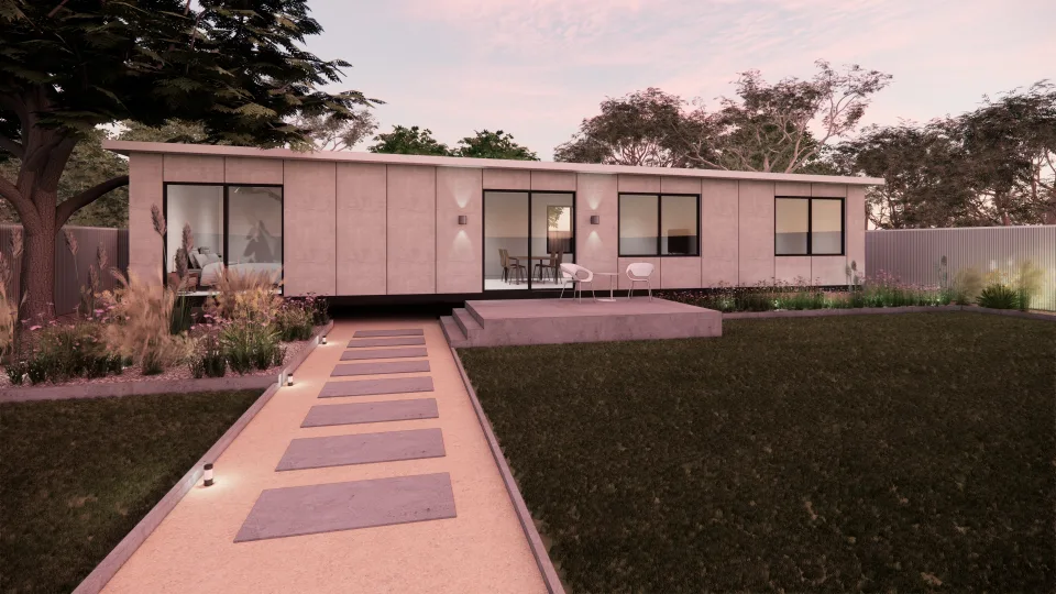  Swan River Daisy twi-light render 